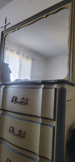 Vintage Dresser With Mirror