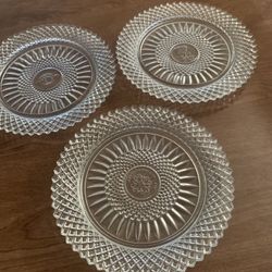 Set of eight beautiful salad or dessert plates