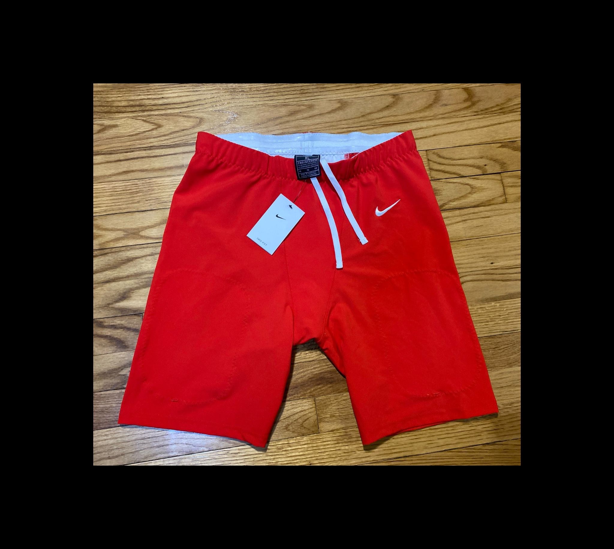 Nike Vapor Team Football Practice Shorts Tights w Pad Inserts men’s sz XL New!