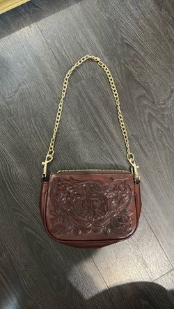 Mexican leather shoulder purse
