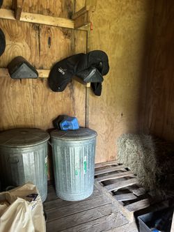 Horse Feed Cans + +