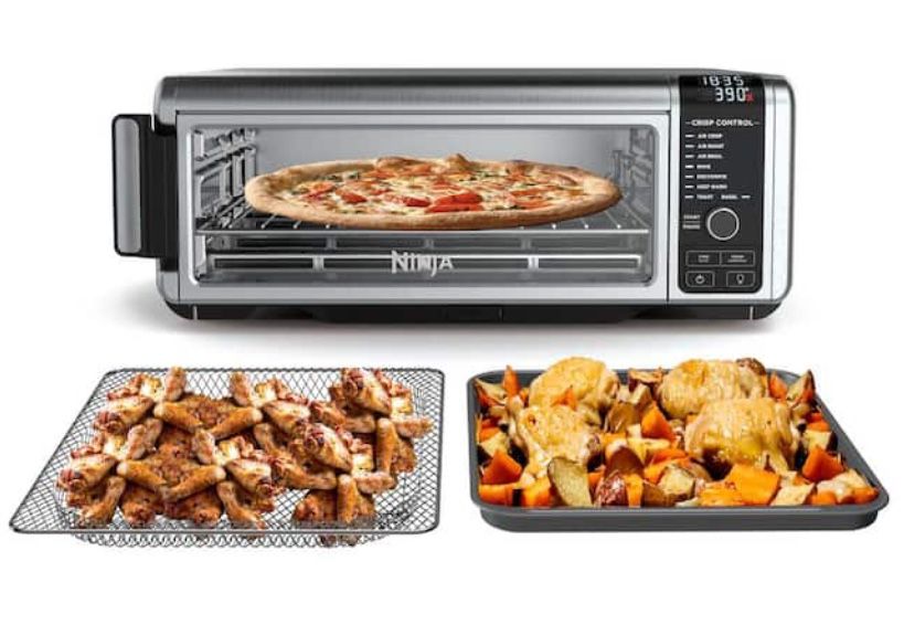 Stainless Steel Foodi Digital Air Fry Oven, Convection Oven, Toaster, Air Fryer, Flip-Away for Storage