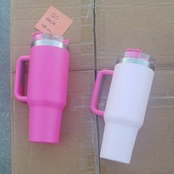 40 Oz Pink Tumbler