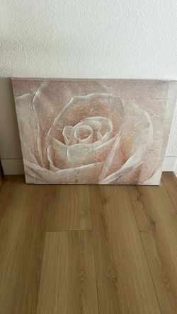 Rose Canvas Wall Decor