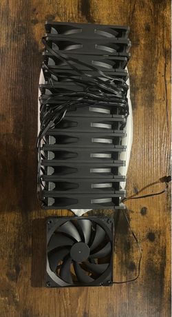 5.5 inch standard black PC fans. (From a disassembled digital storm PC)