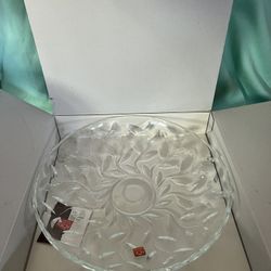 New RCR Home & Table “Laurus” 13” Crystal Glass Centerpiece Bowl