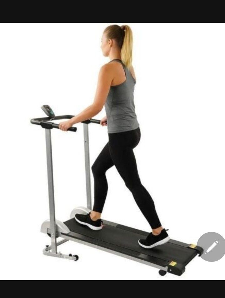 Sunny Health and Fitness Manual Walking Treadmill