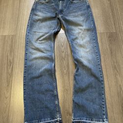 Levis 527 Bootcut Jeans Mens 32x32 Unhemmed