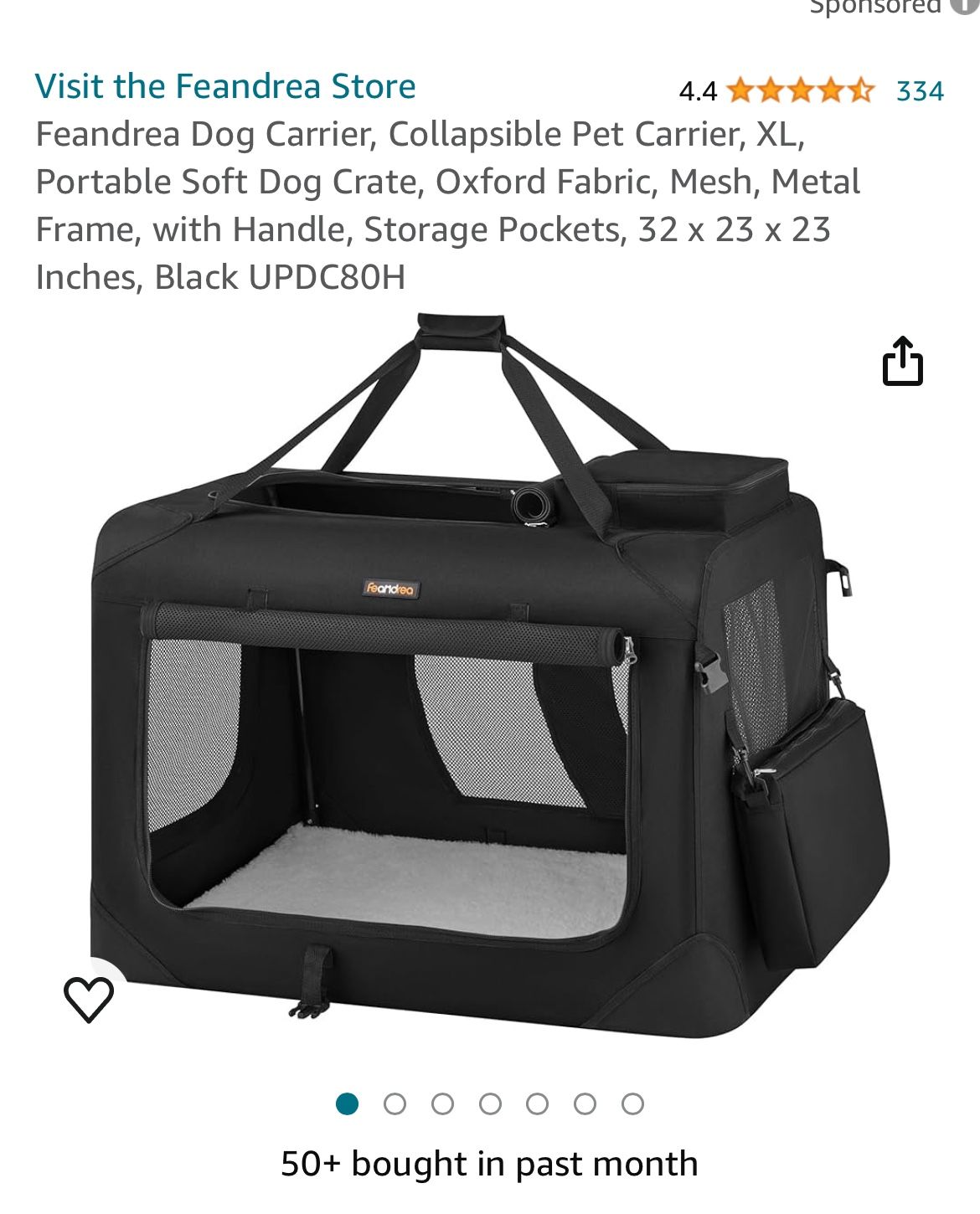  XL DOG CRATE TRAVEL COLLAPSIBLE 