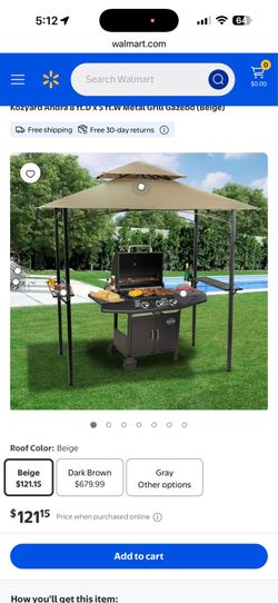 NEW 8’ x 5’ Grill Gazebo / Patio Canopy – Still in Box