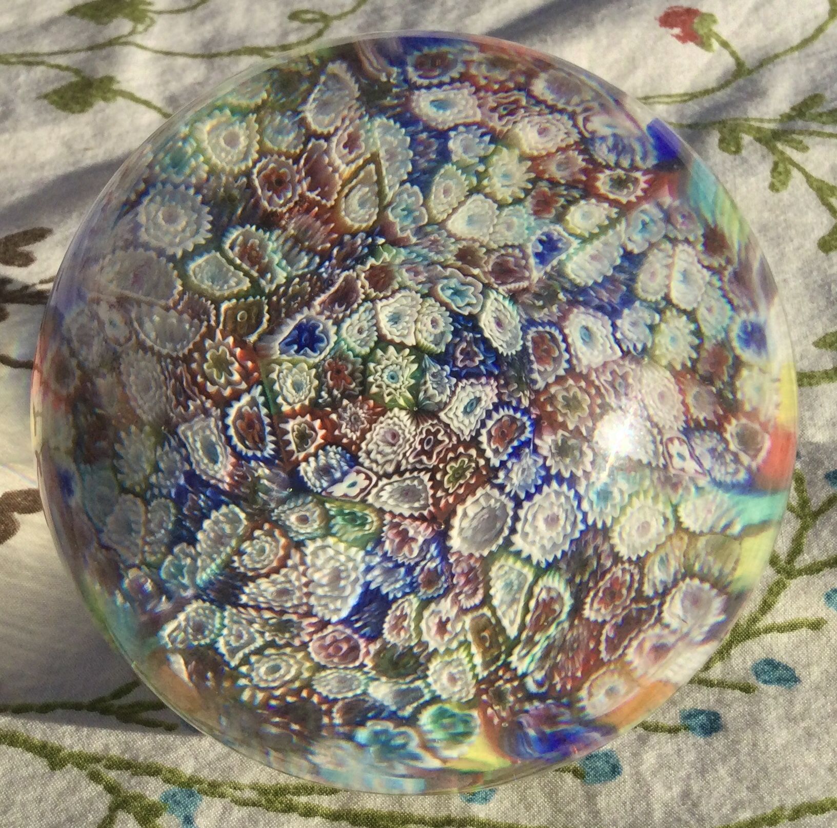 Paperweight - Millefiori Handmade Murano Glass