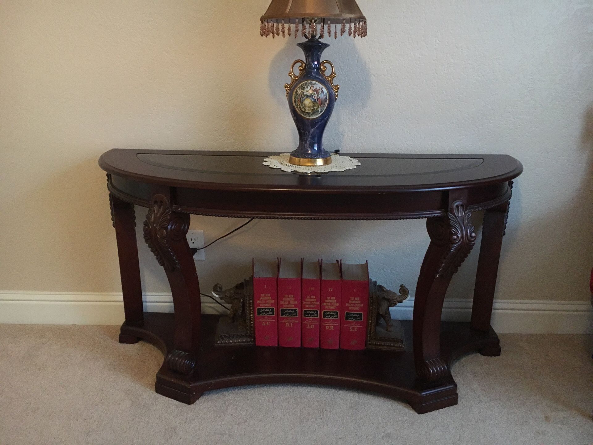 Elegant console table