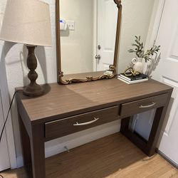 Side Entry Table With Drawers
