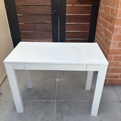 White Parsons Desk