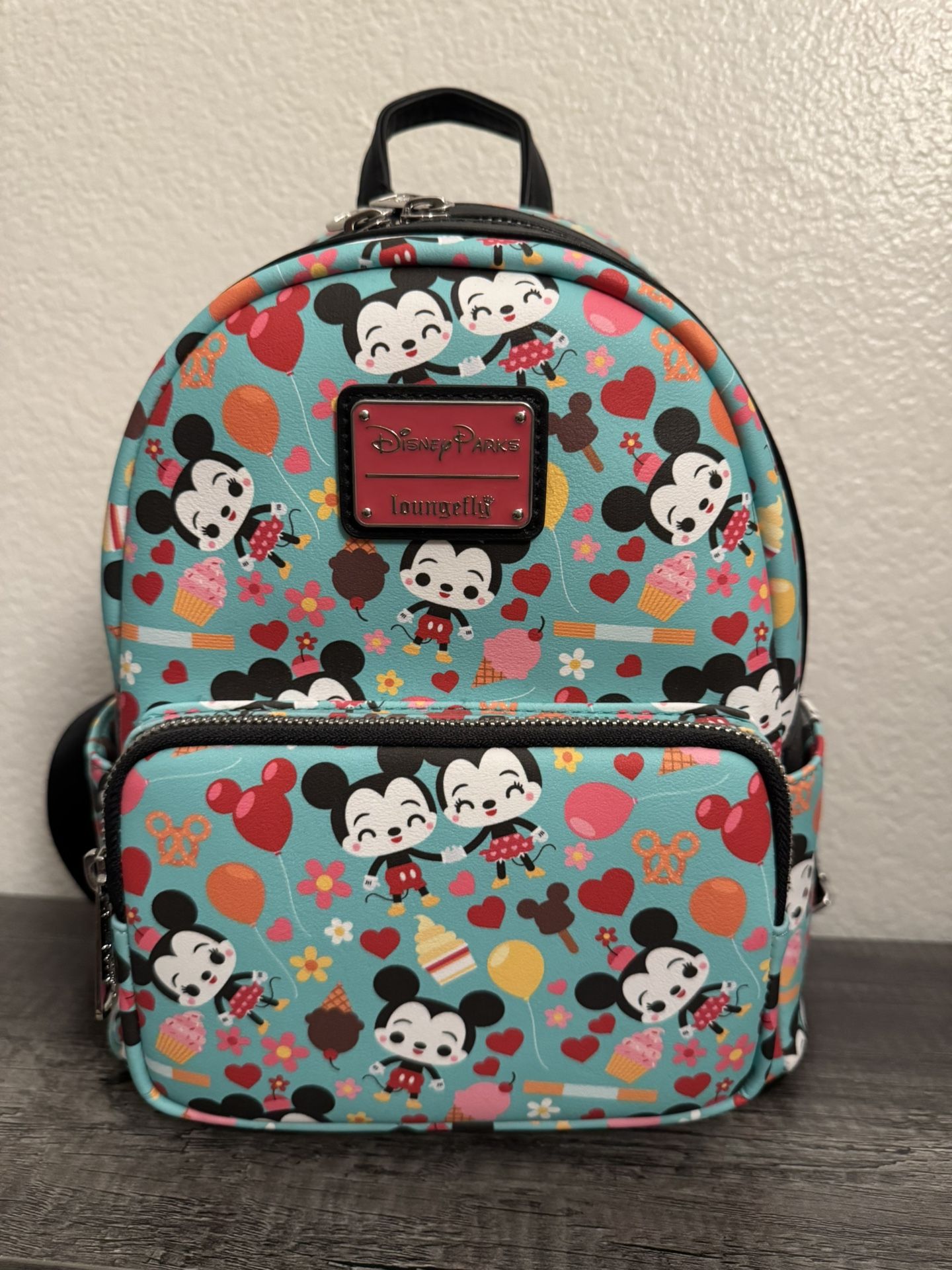 Disney Loungefly Backpack- Mickey and Minnie Parks Food