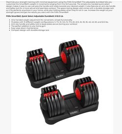 FitRx SmartBell, Quick Select Adjustable Dumbbell, 5-52.5 Lb - LIKE NEW