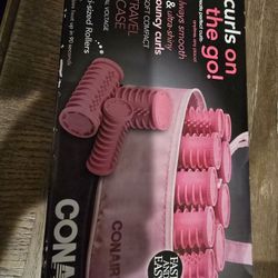 Conair Instant Heat Pink Hot Rollers Set 