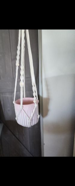 2 MACRAME HANGERS 