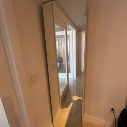 Closet Storage With Mirror Door