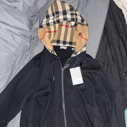 Burberry Zip Up Sweatshirt 