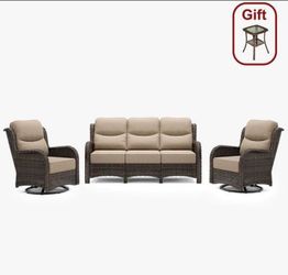 6 in deep seating cushions outdoor patio furniture set high quality outdoor patio sofa swivel rocking chairs