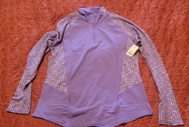 NWT Athletic Works Women’s Quarter-Zip Textured Top - Size M (8-10)