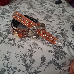 Men's Designer Bear Buckle Leather Belt 