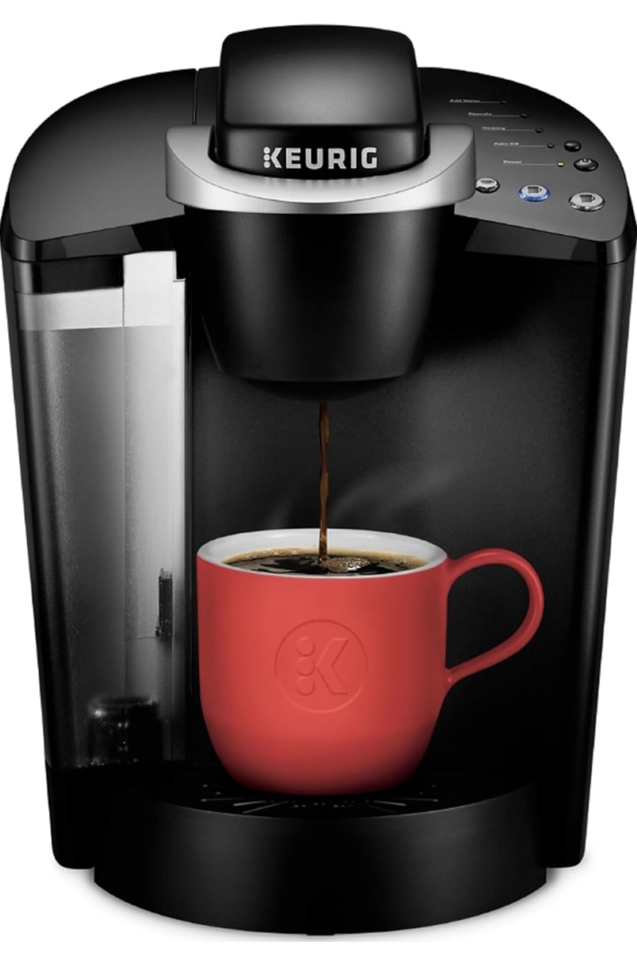 Keurig K-Classic Single Serve K-Cup Pod Coffee Maker, with 3 Brew Sizes, 48oz Removable Reservoir, Black