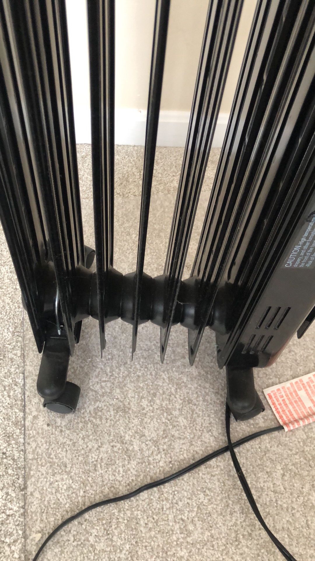 Black Oil-Filled Radiator Heater