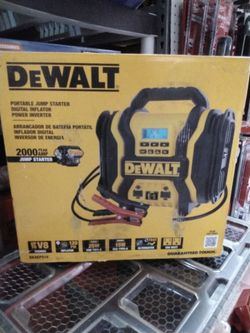 DEWALT 2000AMP PORTABLE JUMP STARTER & INFLATOR