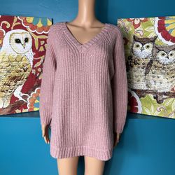 Lou & Grey Cozy Oversized Pink Sweater