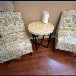 2 Chairs And Table 