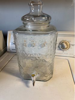 Drink Dispenser Glass Jug with Spout