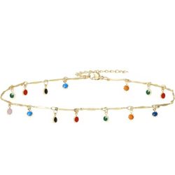 Candy Color Tassle Necklace For Women