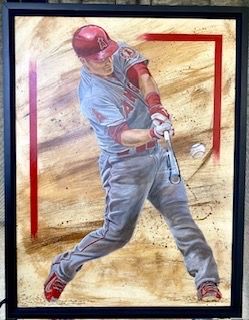 Mike Trout #27 Los Angeles Angels of Anaheim by Armando Villarreal 2015
