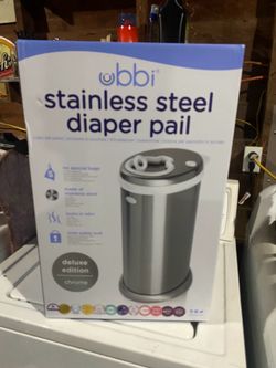 Ubbi stainless steel diaper pail