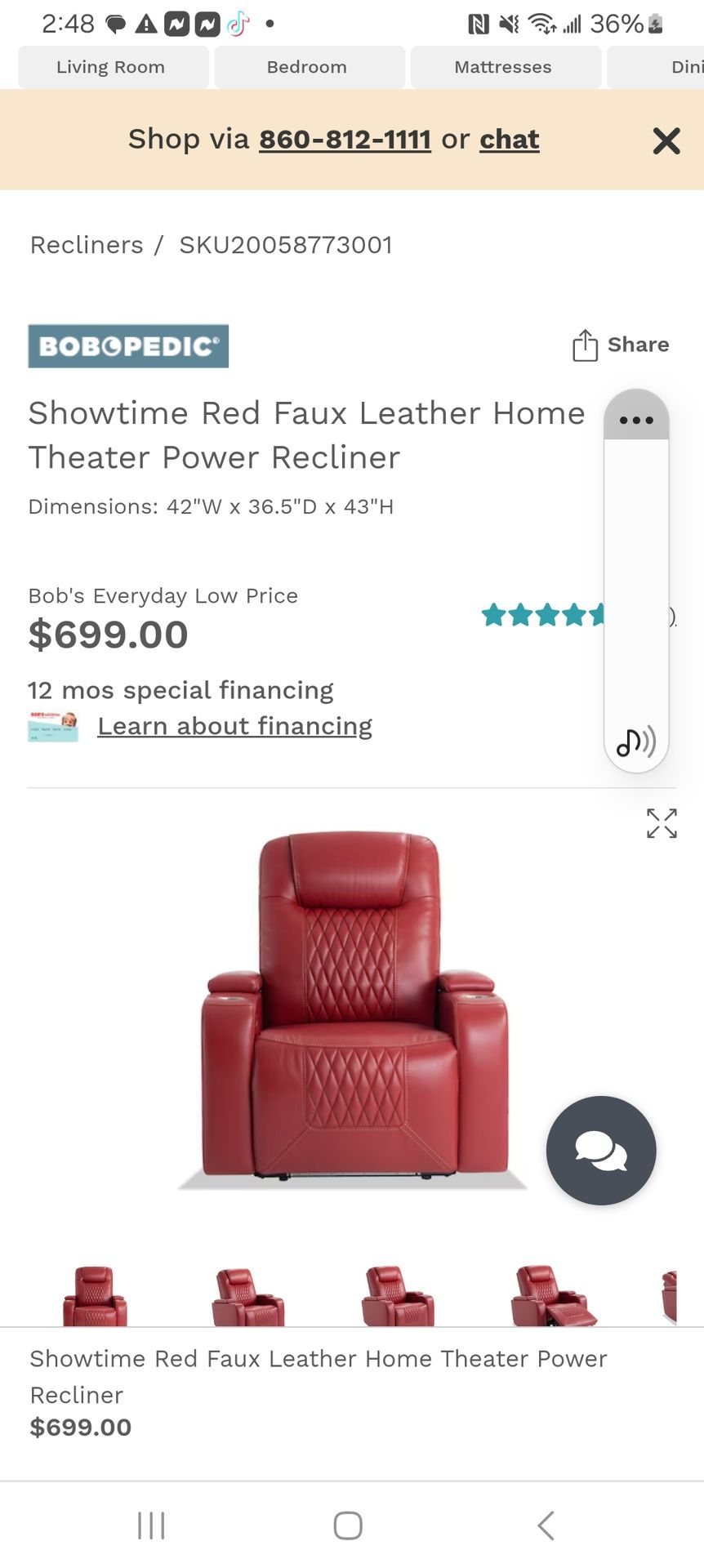 2-LEATHER LITE RECLINERS