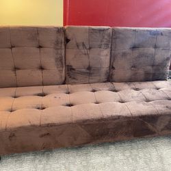 NEW Dark Brown Futon Sofa Bed👉FINANCING AVAILABLE 👍 NO CREDIT NEEDED 