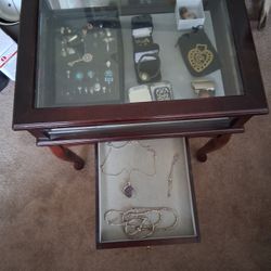 Display Case  With Content 