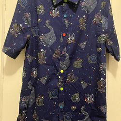 Disney Parks Main Street Electrical Parade Button Up Short Sleeve Shirt S