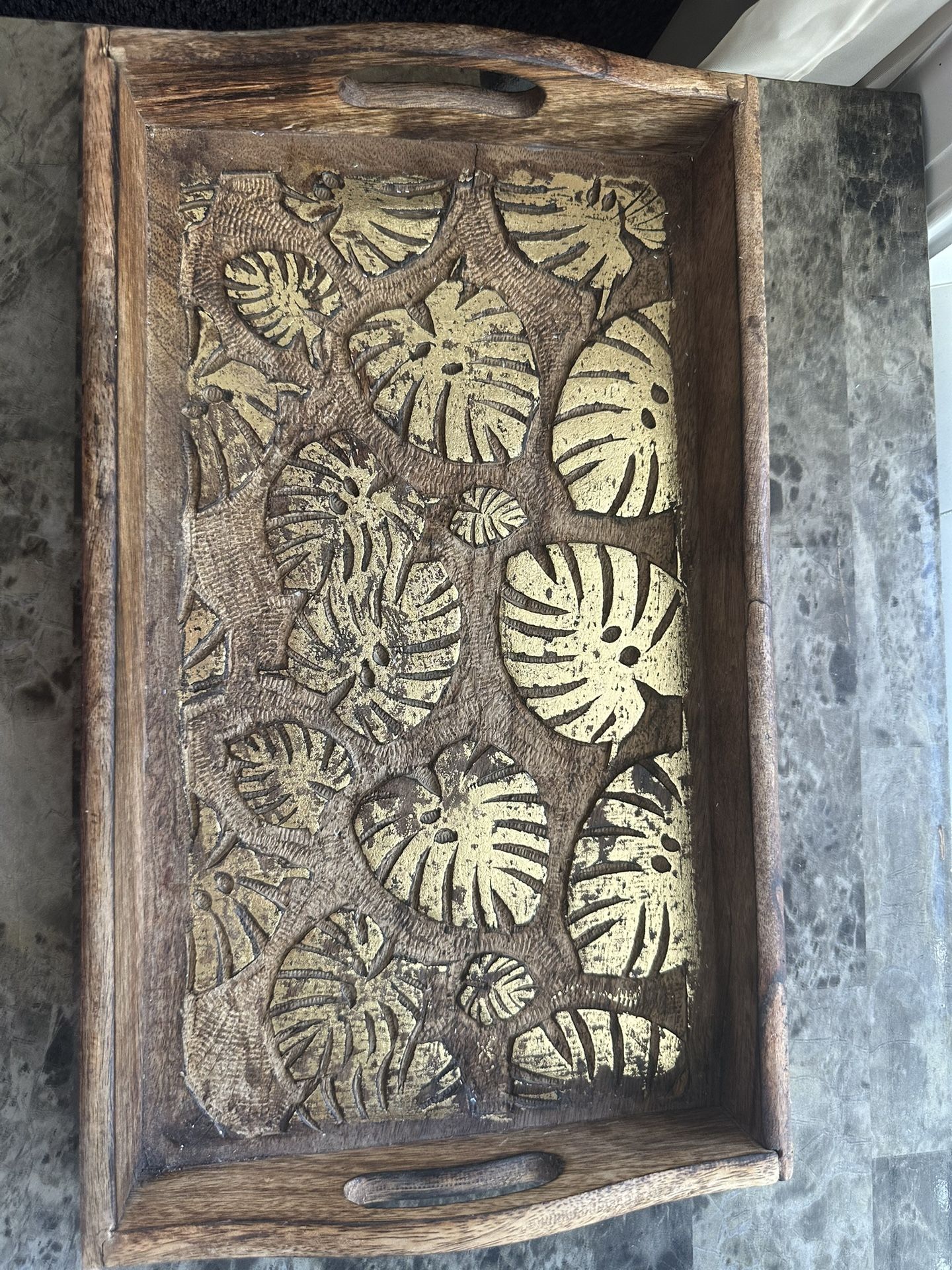 Wood tray