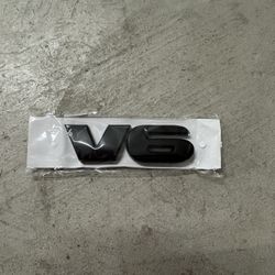 1 Pc. Matte Black V6 Tailgate Emblem for Toyota Tacoma 2005-2022