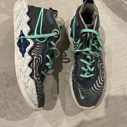 Nike Renew Elevate 2 Basketball Shoes – Grey & Mint – Size 10.5 🏀