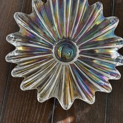 Vintage Iridescent Glass Bowl