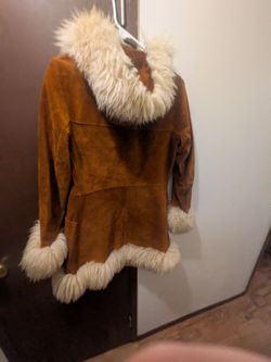 Jacket lamb fur/leather