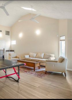 Sofa and table