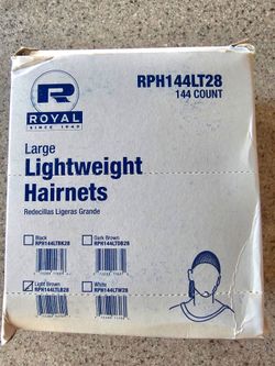Royal, Lightweight hairnets, Light Brown Large, RPH144LT28