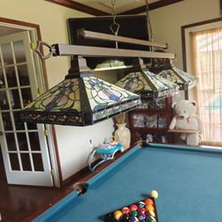Tiffany Style Pool Table Light