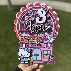 Hello Kitty Cake Topper 