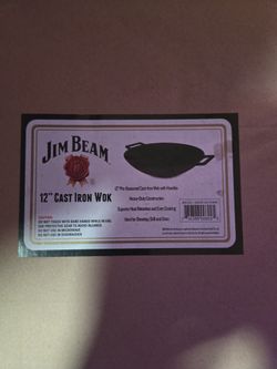 Jim Beam 12in. Cast Iron Wok